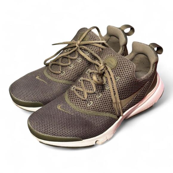 5Y/W6.5 Nike Presto Fly – Olive Mesh Lightweight Sneakers - Picture 2 of 7